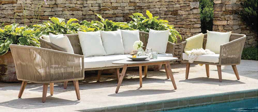 Luxury Rope Weave Outdoor Sofa Set