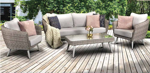 Nordic Rattan Sofa Set