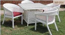 Premium Wicker Table & Chair Set