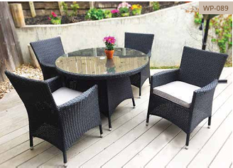 Woven rattan chair